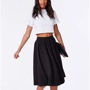Full A Line Classic Black Skirt